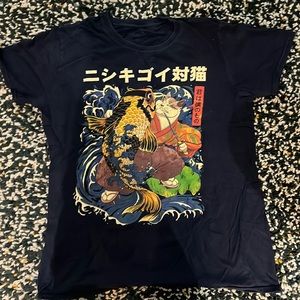 Threadless ‘Giant Koi vs Samurai Cat’ Shirt